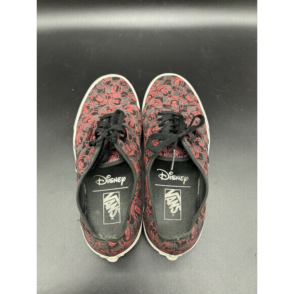 Vans x Disney Shoes Mickey Mouse Black Red All Over Heads Men Size 8 Women 9.5 - Picture 5 of 7